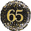 18IN 65TH SPARKLING FIZZ BLACK GOLD