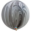 (2) 30IN BLACK & WHITE AGATE QUALATEX