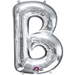 SILVER LETTER B SUPER SHAPE FOIL