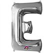 SILVER LETTER E SUPER SHAPE FOIL