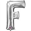 SILVER LETTER F SUPER SHAPE FOIL