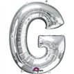 SILVER LETTER G SUPER SHAPE FOIL