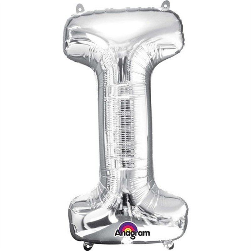 SILVER LETTER I SUPER SHAPE FOIL