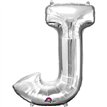 SILVER LETTER J SUPER SHAPE FOIL