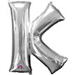 SILVER LETTER K SUPER SHAPE FOIL