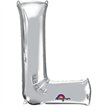 SILVER LETTER L SUPER SHAPE FOIL