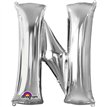 SILVER LETTER N SUPER SHAPE FOIL