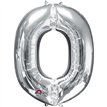 SILVER LETTER O SUPER SHAPE FOIL