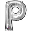 SILVER LETTER P SUPER SHAPE FOIL