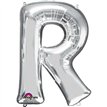 SILVER LETTER R SUPER SHAPE FOIL