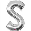 SILVER LETTER S SUPER SHAPE FOIL