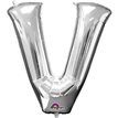 SILVER LETTER V SUPER SHAPE FOIL