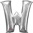 SILVER LETTER W SUPER SHAPE FOIL