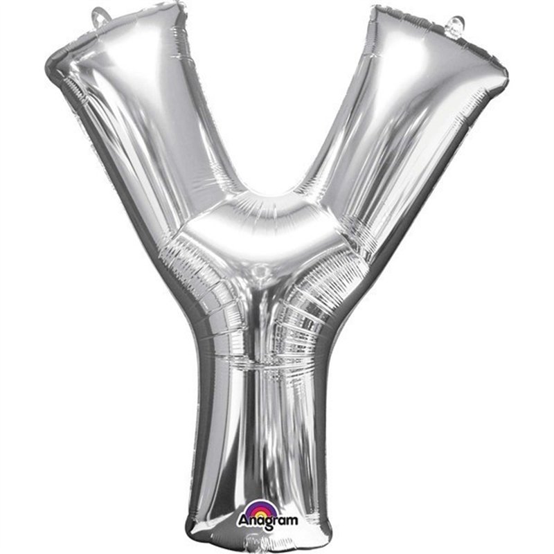 SILVER LETTER Y SUPER SHAPE FOIL