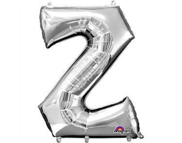 SILVER LETTER Z SUIPER SHAPE FOIL
