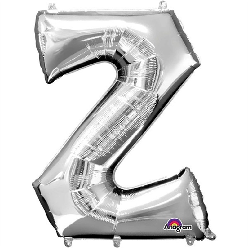 SILVER LETTER Z SUIPER SHAPE FOIL
