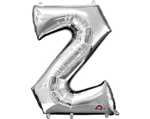 SILVER LETTER Z SUIPER SHAPE FOIL