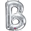 16IN SILVER LETTER B SHAPED FOIL