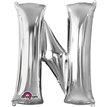 16IN SILVER LETTER N SHAPED FOIL