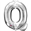 16IN SILVER LETTER Q SHAPED FOIL