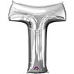 16IN SILVER LETTER T SHAPED FOIL