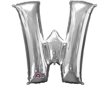 16IN SILVER LETTER W SHAPED FOIL