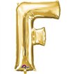 16IN GOLD LETTER F SHAPED FOIL