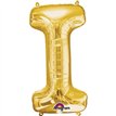 16IN GOLD LETTER I SHAPED FOIL