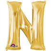 16IN GOLD LETTER N SHAPED FOIL
