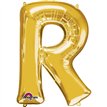16IN GOLD LETTER R SHAPED FOIL