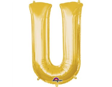 16IN GOLD LETTER U SHAPED FOIL