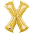 16IN GOLD LETTER X SHAPED FOIL