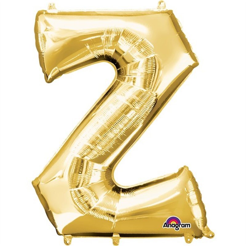 16IN GOLD LETTER Z SHAPED FOIL