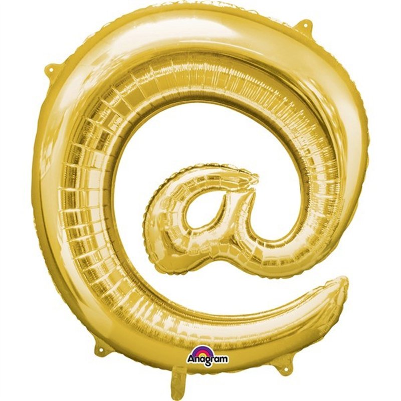16IN GOLD @ SYMBOL SHAPED FOIL
