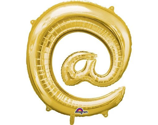 16IN GOLD @ SYMBOL SHAPED FOIL