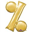 16IN GOLD PER CENT SHAPED FOIL