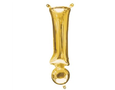 16IN GOLD EXCLAMATION MARK SHAPED FOIL