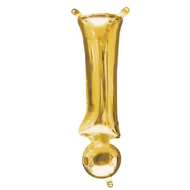 16IN GOLD EXCLAMATION MARK SHAPED FOIL