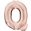 16IN ROSE GOLD LETTER Q SHAPED FOIL