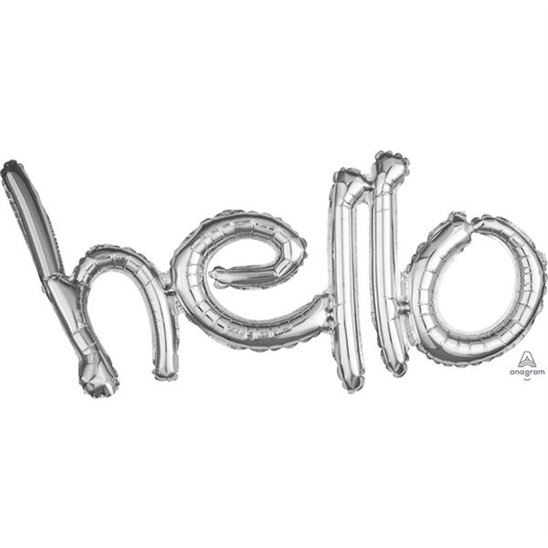 HELLO SILVER AIR-FILL FOIL FREESTYLE SCRIPT
