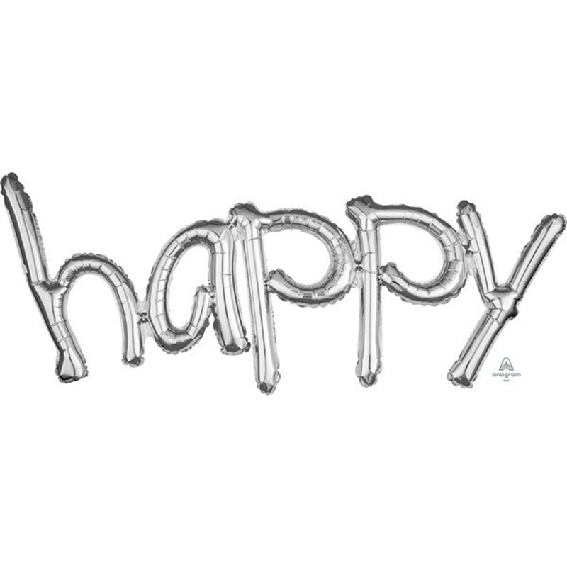 HAPPY SILVER AIR-FILL FOIL FREESTYLE SCRIPT