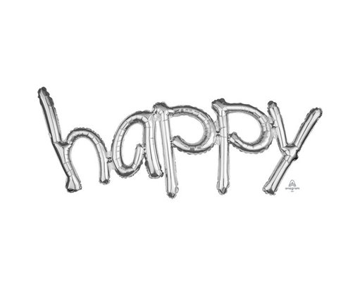 HAPPY SILVER AIR-FILL FOIL FREESTYLE SCRIPT