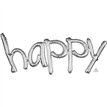 HAPPY SILVER AIR-FILL FOIL FREESTYLE SCRIPT