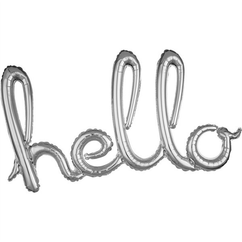 HELLO SILVER AIR-FILL FOIL SCRIPT