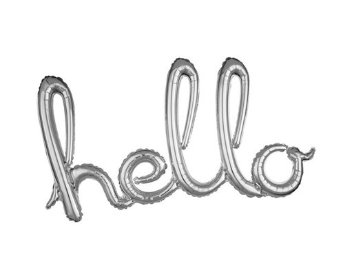 HELLO SILVER AIR-FILL FOIL SCRIPT