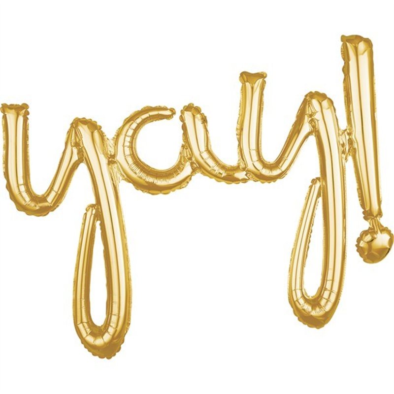 YAY GOLD AIR-FILL FOIL SCRIPT
