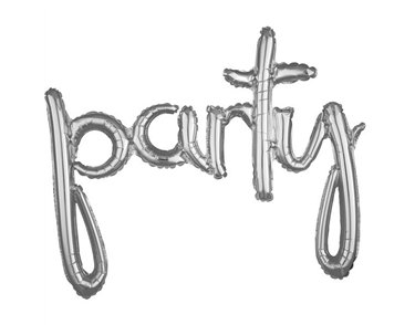 PARTY SILVER AIR-FILL FOIL SCRIPT