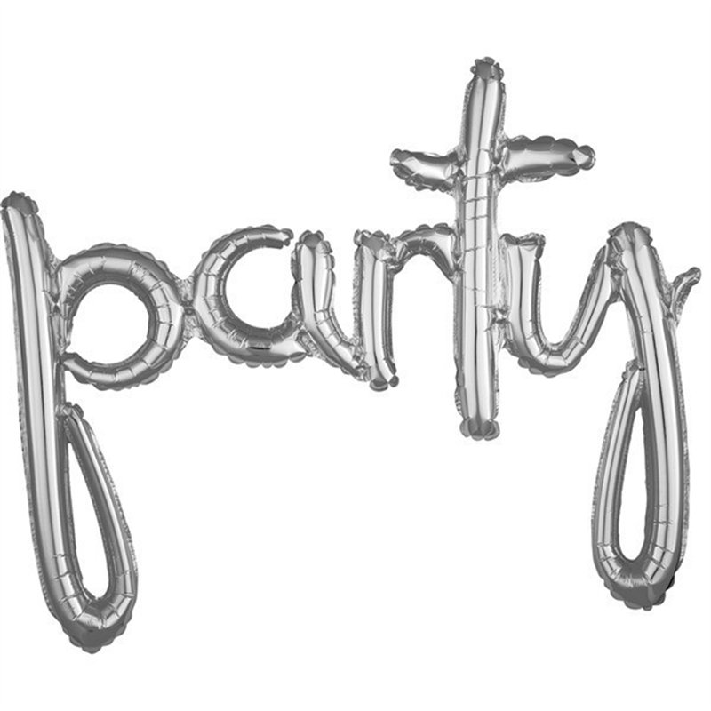 PARTY SILVER AIR-FILL FOIL SCRIPT