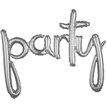 PARTY SILVER AIR-FILL FOIL SCRIPT