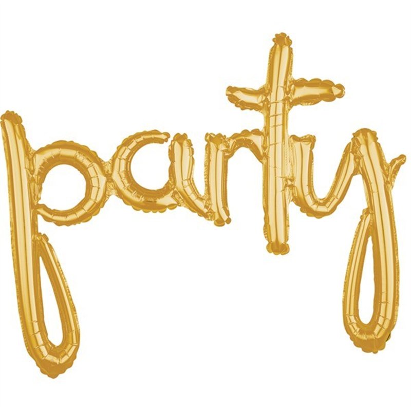 PARTY GOLD AIR-FILL FOIL SCRIPT
